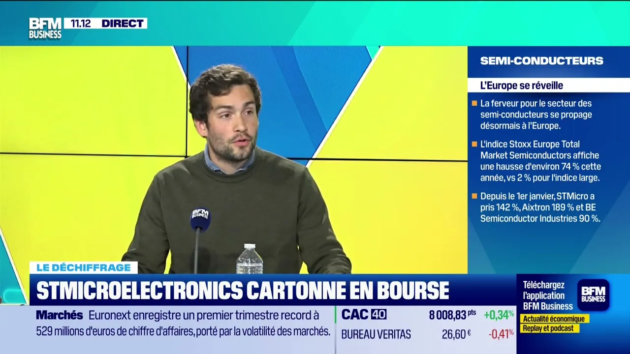 Sur le plateau de BFM Business, en direct